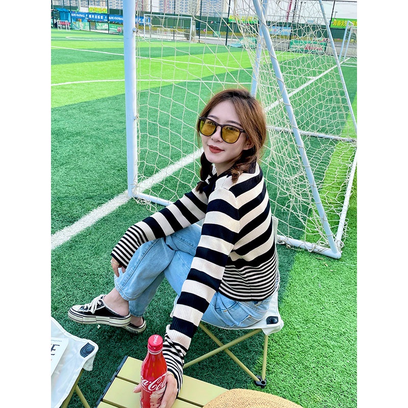 Áo Khoác Len cardigan Tay Dài Dáng Rộng Ngắn Phong Cách Hàn Quốc Thời Trang Mới Dành Cho Bạn Nữ