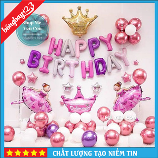Trang Trí Sinh Nhật🍓FREESHIP🍓 Set Trang Trí Sinh Nhật Công Chúa Bale Cho Bé Gái