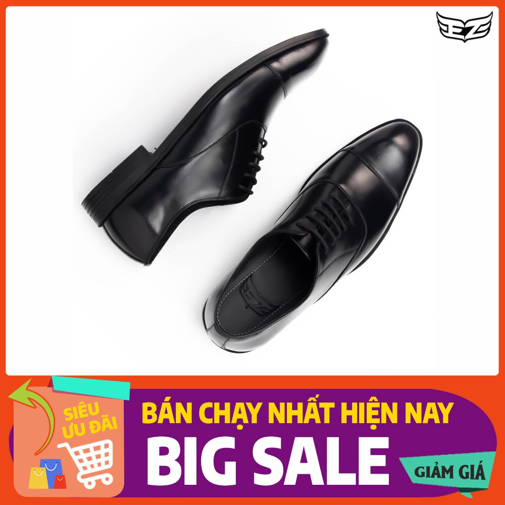 Giày Oxford Captoe - Giày Tây Công Sở Da Bò Nguyên Tấm Nhập Khẩu - Bảo Hành Chính Hãng 12 tháng lỗi 1 đổi 1