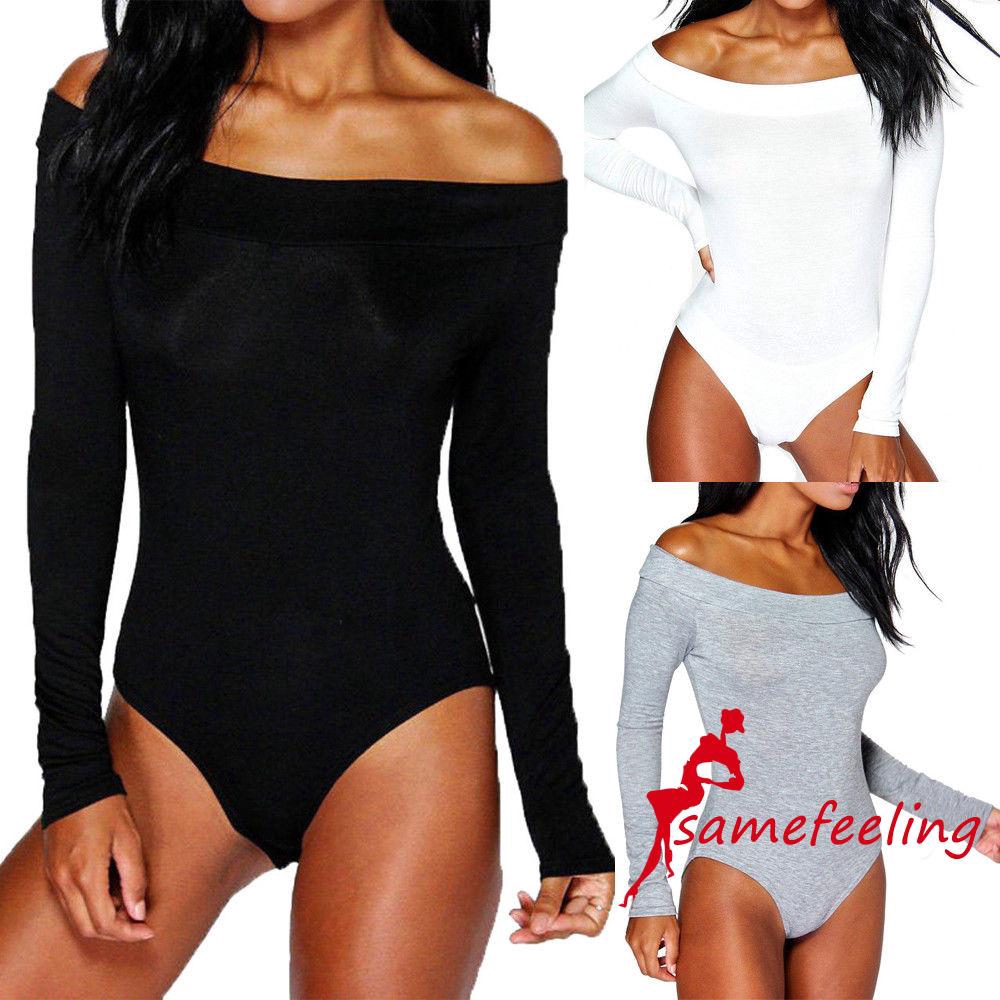 Bodysuit nữ tay dài hở vai thời trang quyến rũ | BigBuy360 - bigbuy360.vn