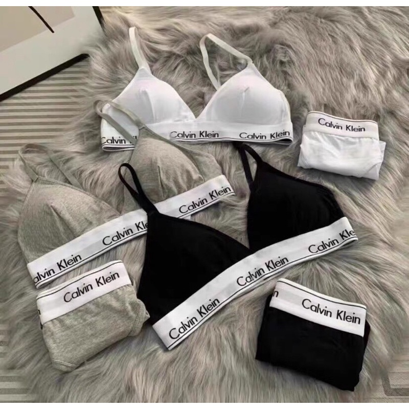 Bộ đồ lót Calvin Klein cao cấp _ Bộ lót nữ CK Thể Thao rất Tây cá Tính