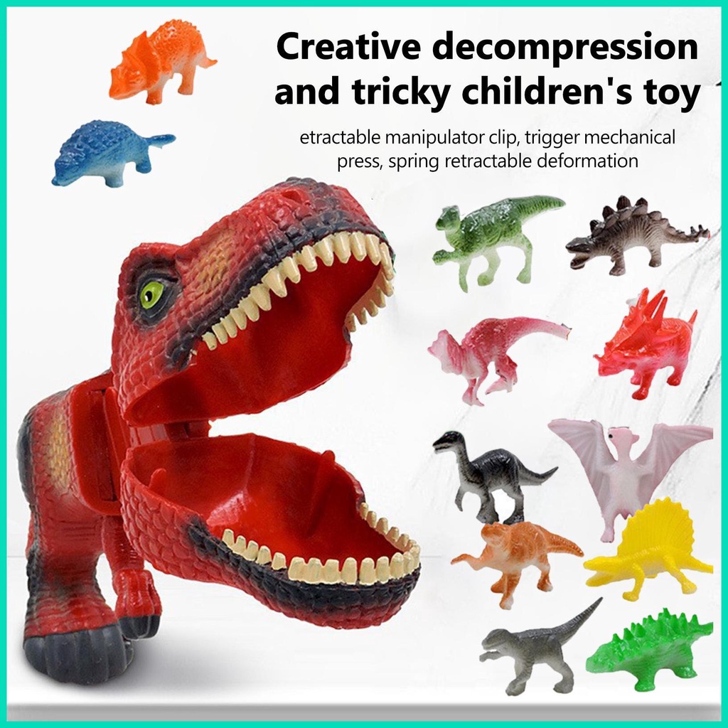 Đồ Chơi Khủng Long Dino Grabber Cầm Tay Dạng Lò Xo Thu Gọn Được