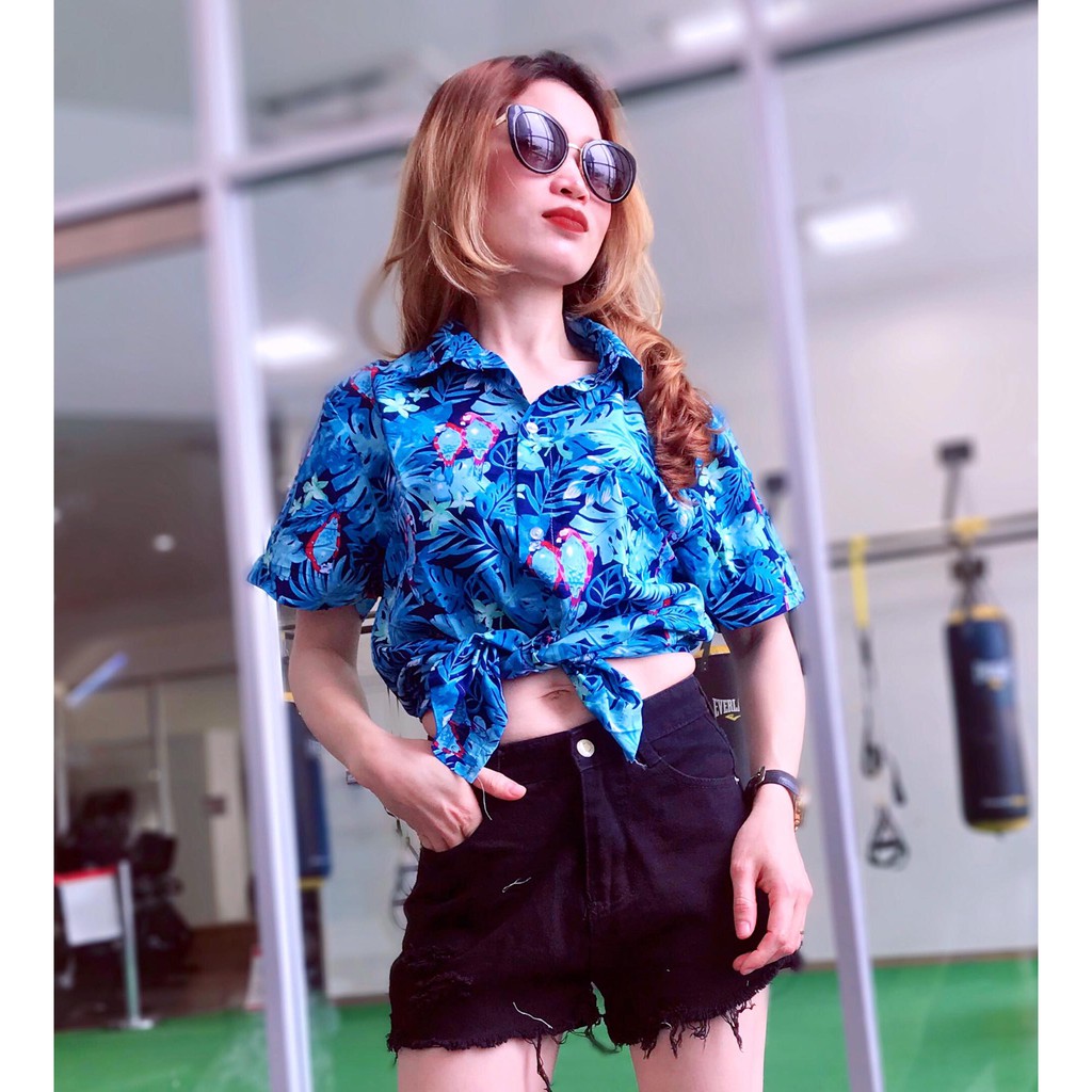 [ẢNH THẬT] Áo sơ mi hawaii đi biển mùa hè, hoạ tiết hoa lá hoa quả trái cây cho nhóm, gia đình, team, công ty đi du lịch | BigBuy360 - bigbuy360.vn