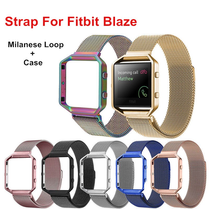 Dây Thép Milanese Loop Kèm Khung Cho Fitbit Blaze