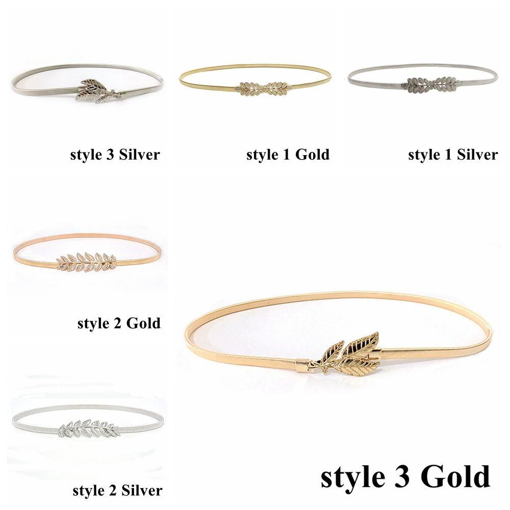 Thắt Lưng Dây Xích Kim Loại Mặt Chiếc Lá LAYOR1 Cho Nữ