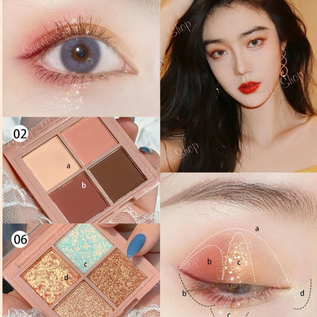 Bảng Mắt Nhũ💖FREESHIP💖Bảng Mắt Siêu Nhũ 4 Ô Guicami Bản Dupe Của 3Ce Mini Multi | BigBuy360 - bigbuy360.vn