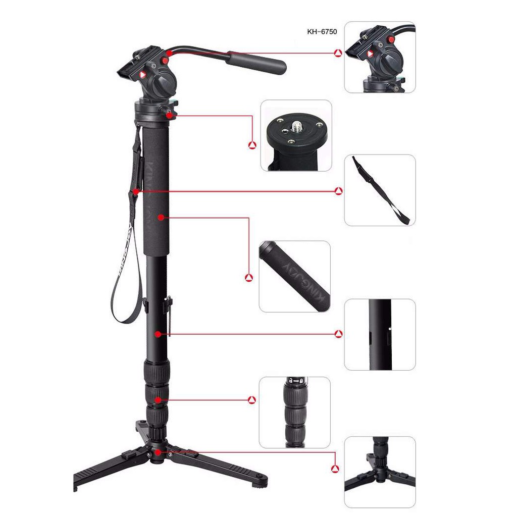 Chân máy Monopod KINGJOY MP3008