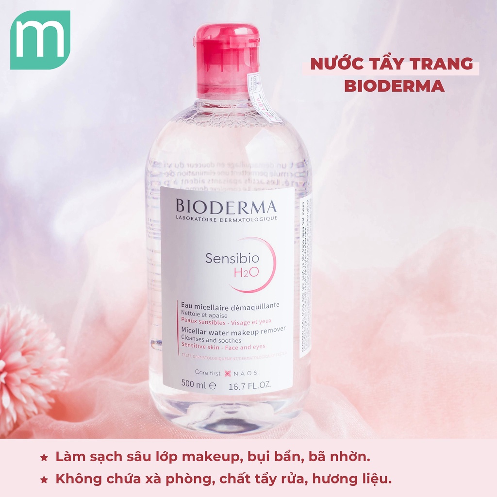 Nước tẩy trang Bioderma Hồng 500ml