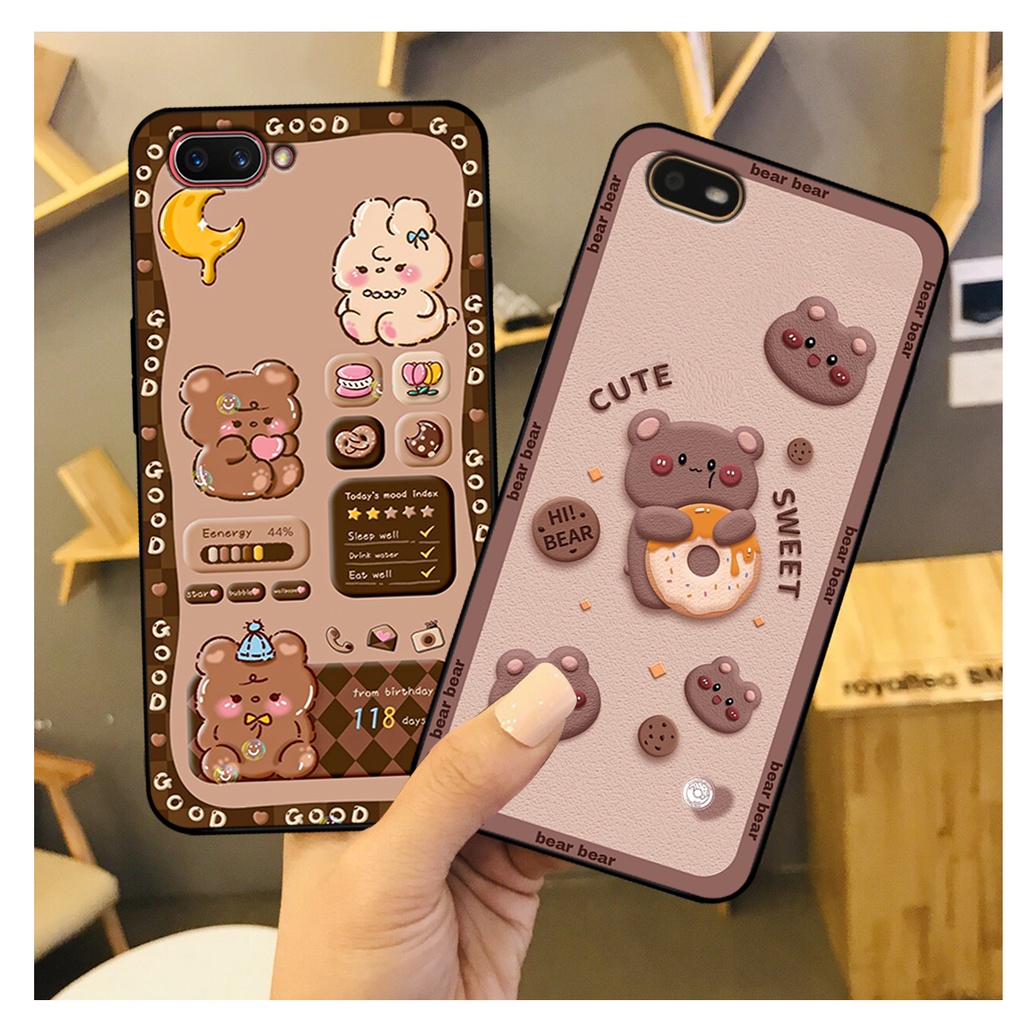 Ốp lưng Realme C1 - Realme C2 in hình gấu bear dễ thương, bền đẹp