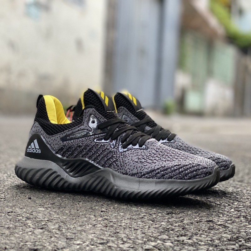 [Fullbox, freeship] Giầy alphabounce thể thao kiểu sneaker đen phối vàng nam | BigBuy360 - bigbuy360.vn