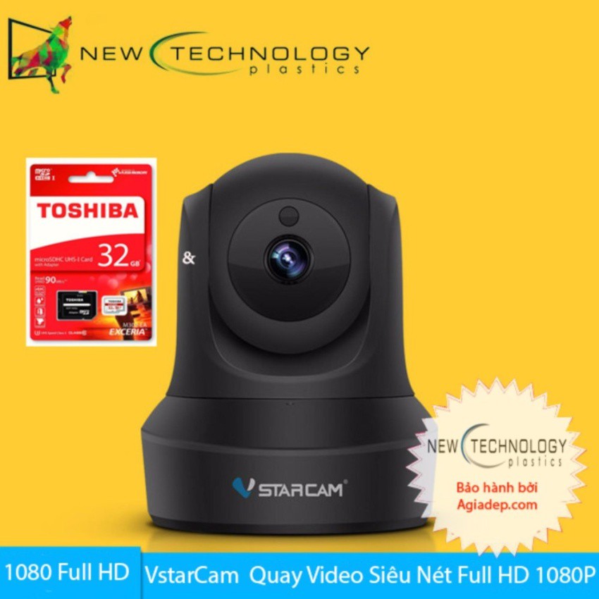 Camera Vstarcam siêu nét HD1080 Và thẻ nhớ 32G Toshiba xịn ghi hình chất lượng cao