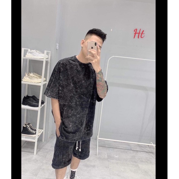 Bộ loang đen trơn quần có dây H2