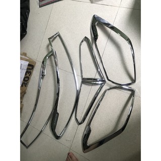 Bộ ốp viền đèn Pha + hậu xe Kia Cerato dùng chung các form 2016 đến 2018