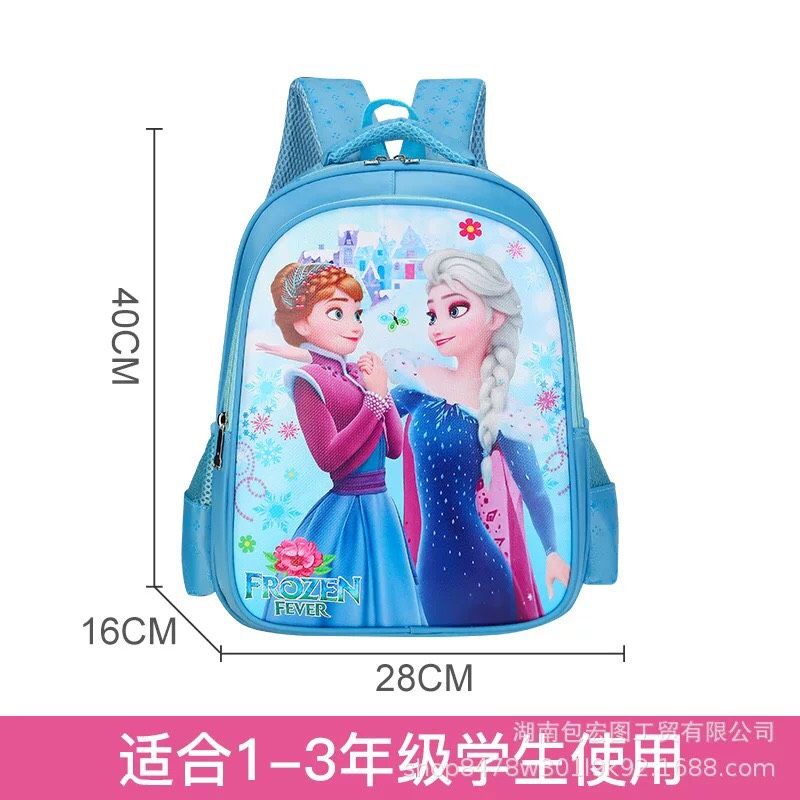 Balo siêu nhẹ cho học sinh tiểu học, in hoạ tiết các nhân vật hoạt hình