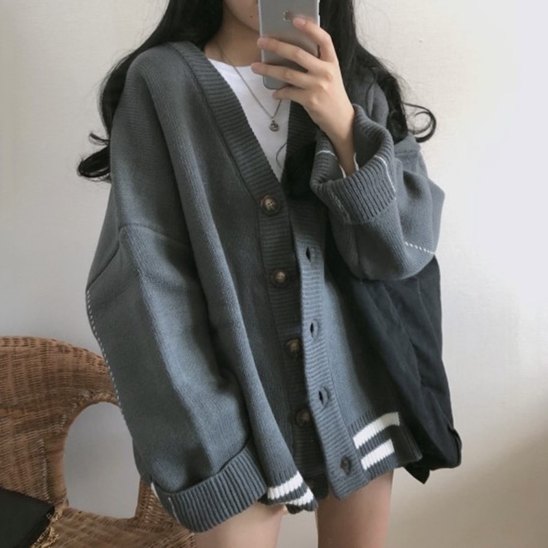 [ ORDER ] áo khoác len cardigan ulzzang order khoác len mỏng kẻ dáng hàn quốc KÈM ẢNH THẬT | BigBuy360 - bigbuy360.vn