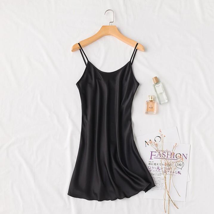 [HÀNG CAO CẤP] Đầm ngủ hai dây đơn giản có thể mặc lót trong váy với 6 màu siêu xinh Ly Ly Shop | BigBuy360 - bigbuy360.vn