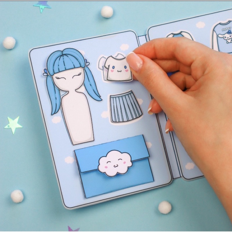 BÚP BÊ GIẤY BỘ SƯU TẬP TRANG PHỤC MÙA ĐÔNG