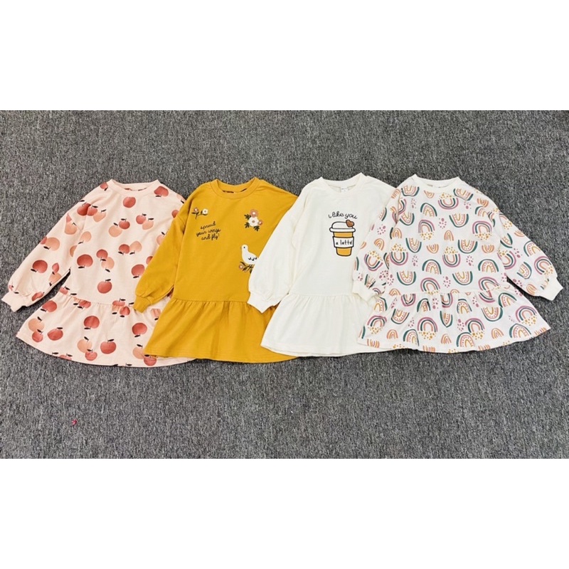 XD- Váy nỉ mỏng PL size 1y-5y