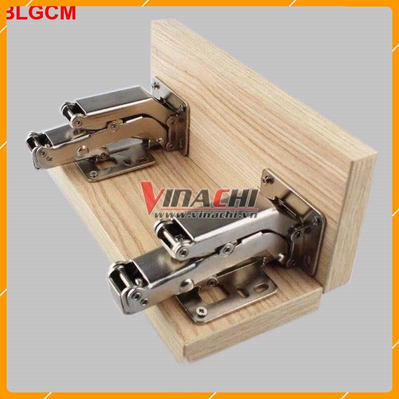 Bản lề thép chữ M - Bản Lề Giảm Chấn Cửa Gỗ - 1 Cái