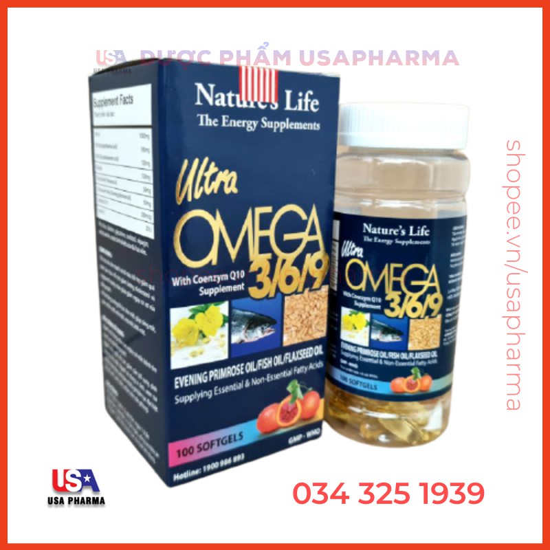 Viên dầu cá Omega 369 USA bổ não, sáng mắt, khỏe tim mạch - 100 viên