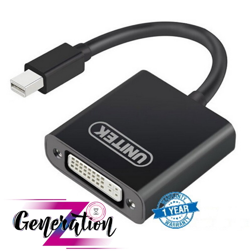 Cáp chuyển Mini Displayport ra DVI Unitek (Y-6326BK)