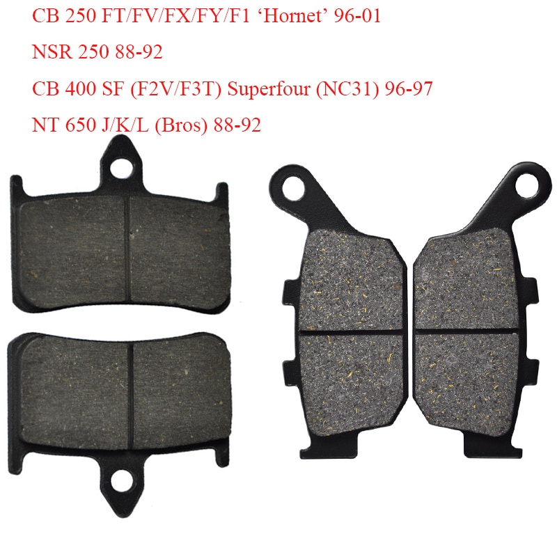Má Phanh Xe Máy Trước & Sau Cho Xe Honda CB250 Hornet 96-01 NSR250 CB400 1997 Superfour NC31 NT650 C