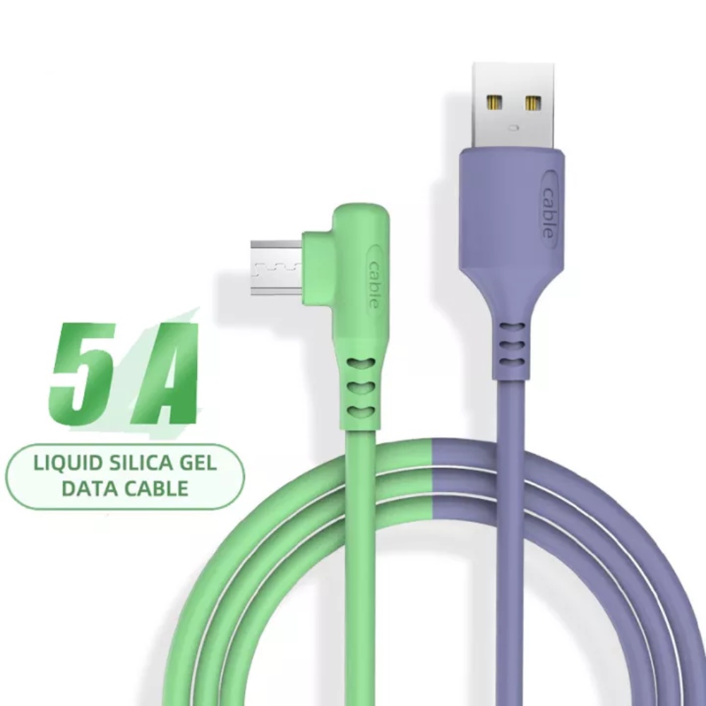 Dây Cáp Sạc Nhanh Type-C/Micro USB 3A Dạng Lỏng Vỏ Cao Su Mềm