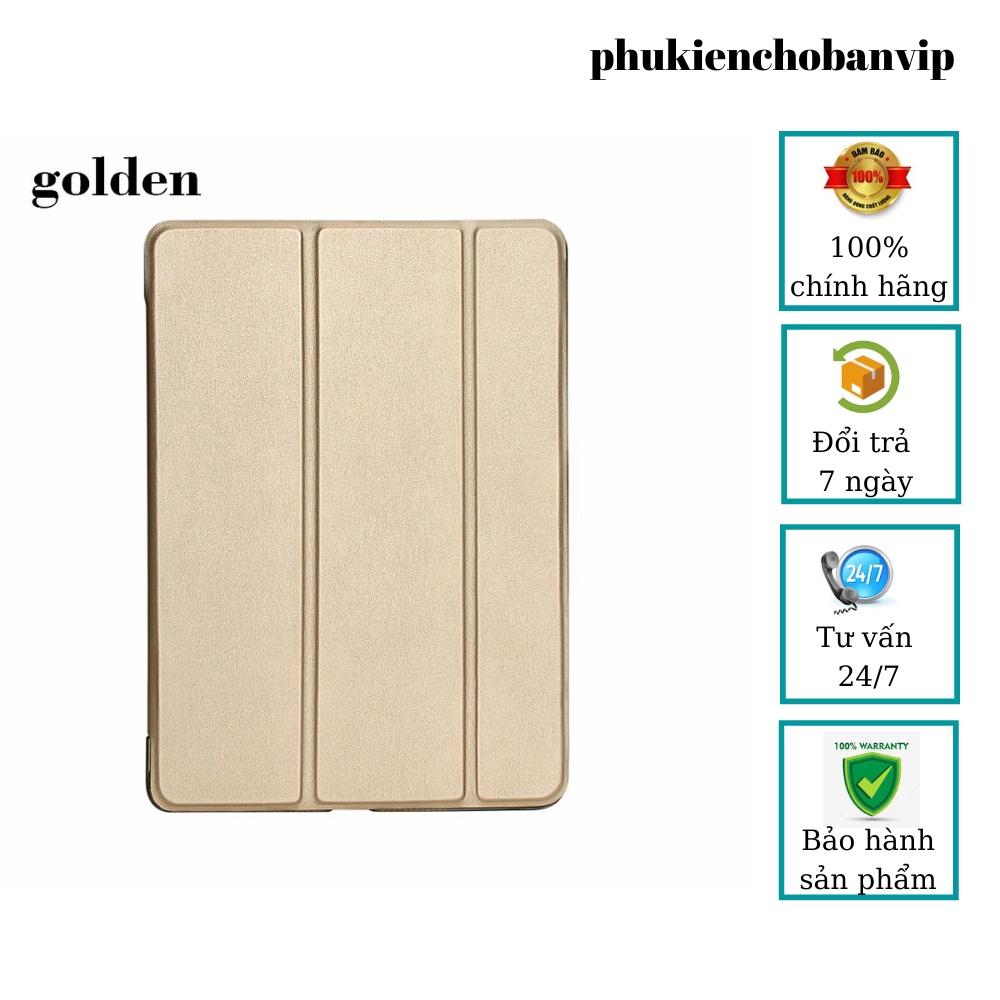 Bao da tắt mở màn hình cho iPad 9.7" New 2017/ Ipad Air / Ipad Air2 / Ipad Mini 123/ Mini 4 - màu gold