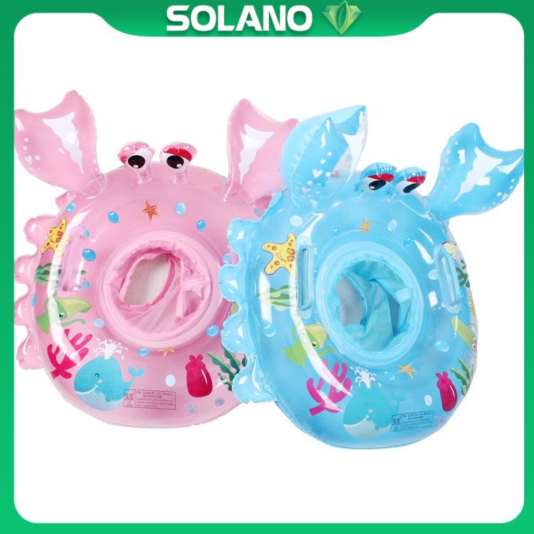 Phao Bơi Trẻ Em SOLANO Phao Bơi Cho Bé Xỏ Chân Chống Lật Họa Tiết Cua Hoạt Hình Đáng Yêu SS-001395