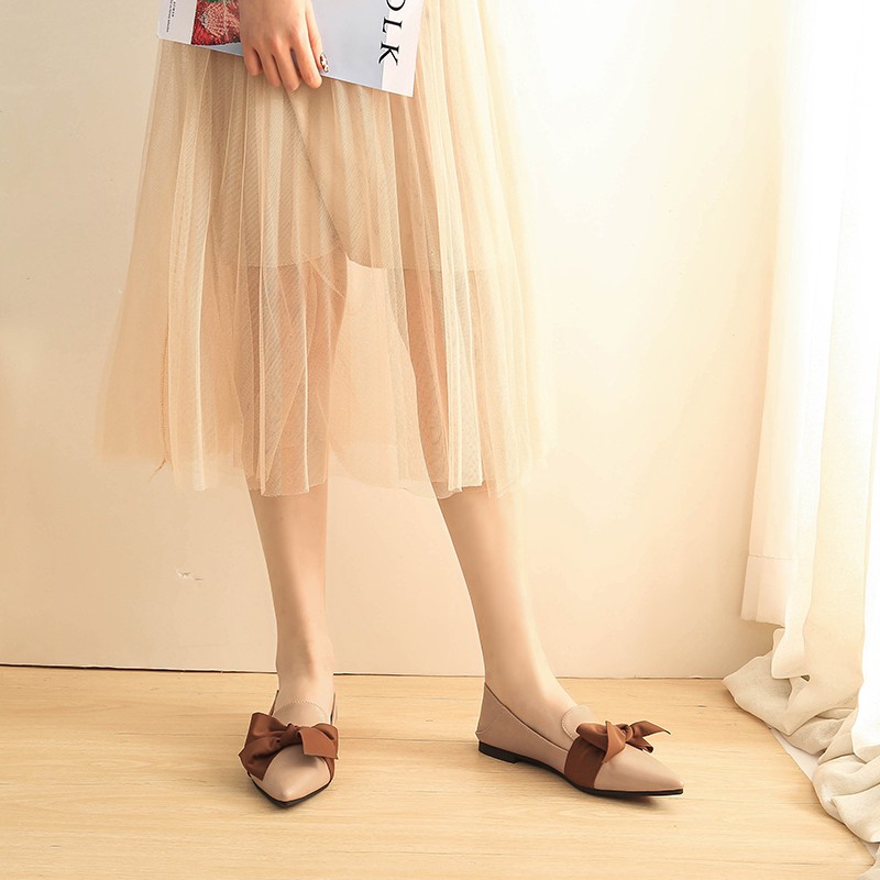 Giày Nữ Đế Bằng Mũi Nhọn Size 34-42 | BigBuy360 - bigbuy360.vn