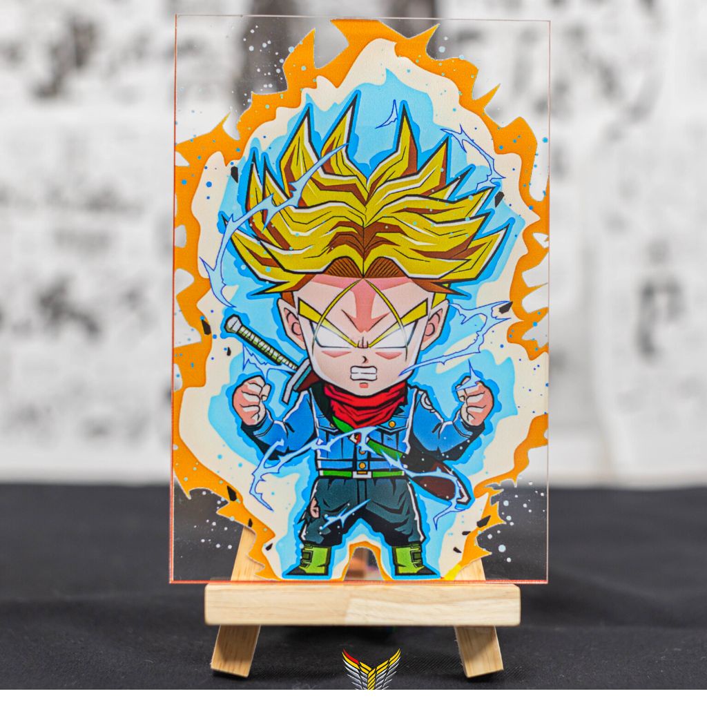 Tranh kính anime chủ đề Anime Hip hop style,Onepiece, Dragon Ball, Naruto trang trí góc học tập, decor bàn làm việc