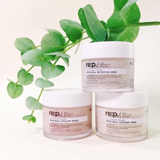 Mặt nạ đất sét Re:p Bio fresh mask with real calming herbs (hoa cúc) vitality (hoa hồng) nutrion herbs (hương thảo)