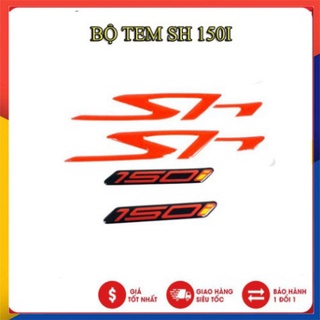 TEM NỔI CHỮ SH 150I ( KEO ĐỎ)