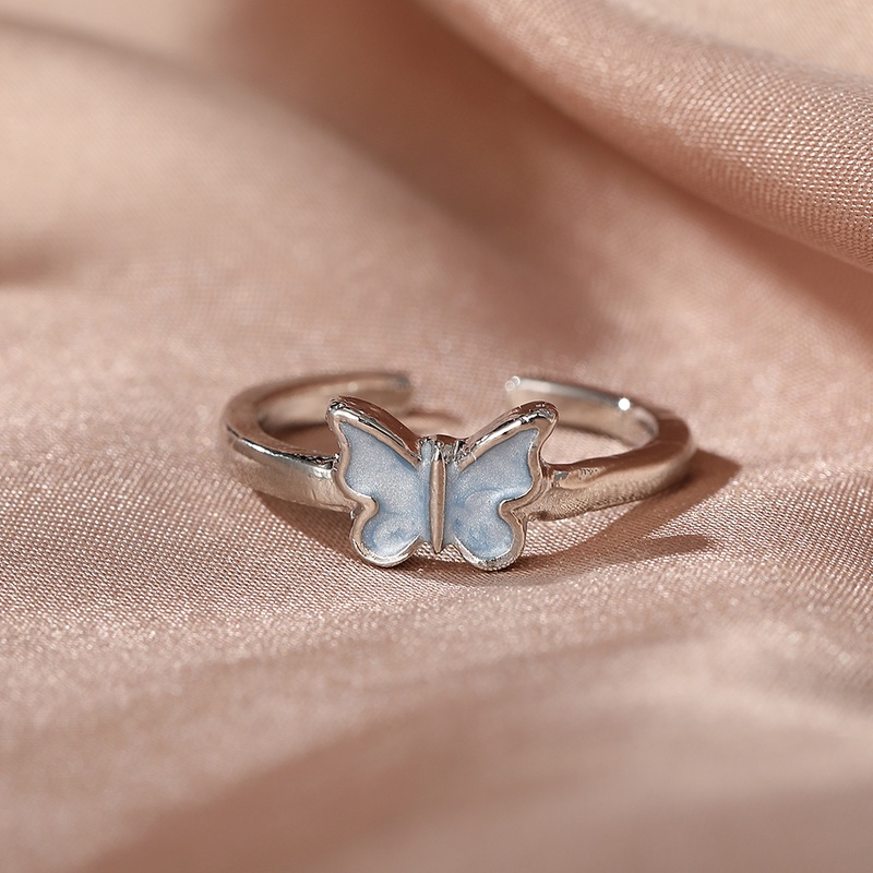 Nhẫn AY thời trang hợp kim mặt hình bướm xinh xắn cho nữ