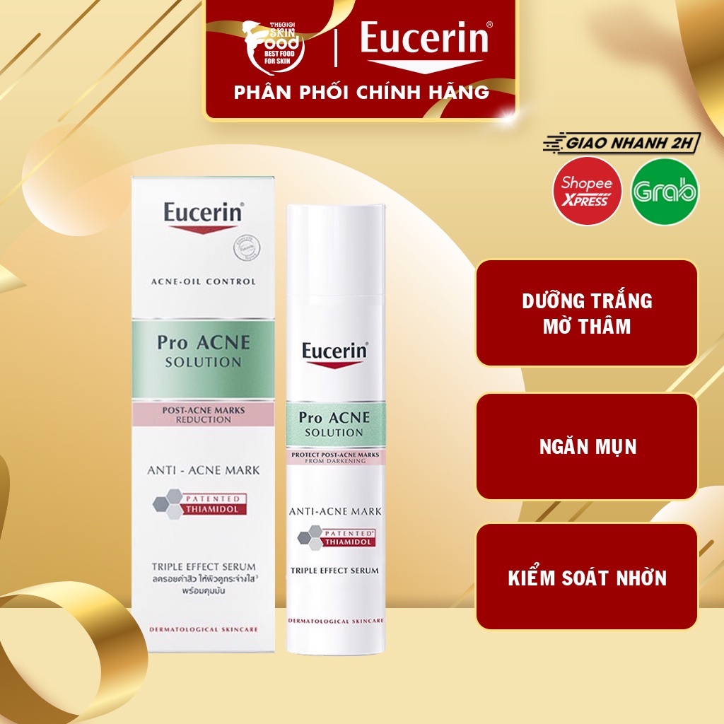 Tinh Chất Giảm Thâm, Dưỡng Sáng Cho Da Mụn Eucerin Acne-Oil Control Pro Acne Triple Effect Serum 40ml