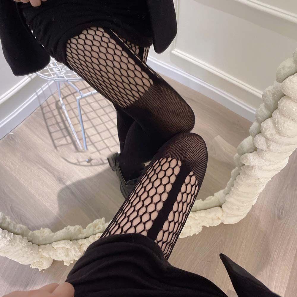 OCEANMAP Quần Tất Lưới Không Đường May Thời Trang Quyến Rũ Cho Nữ