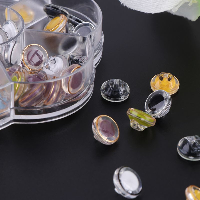 Bộ 70 Nút Mắt Nhựa Hình Gấu Nhồi Bông An Toàn