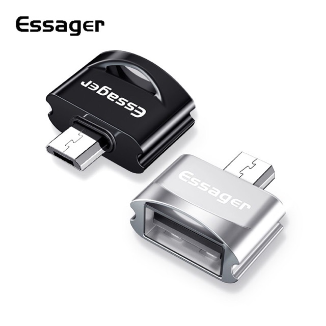 [Freeship] Đầu chuyển OTG Micro USB sang USB 2.0 Essager