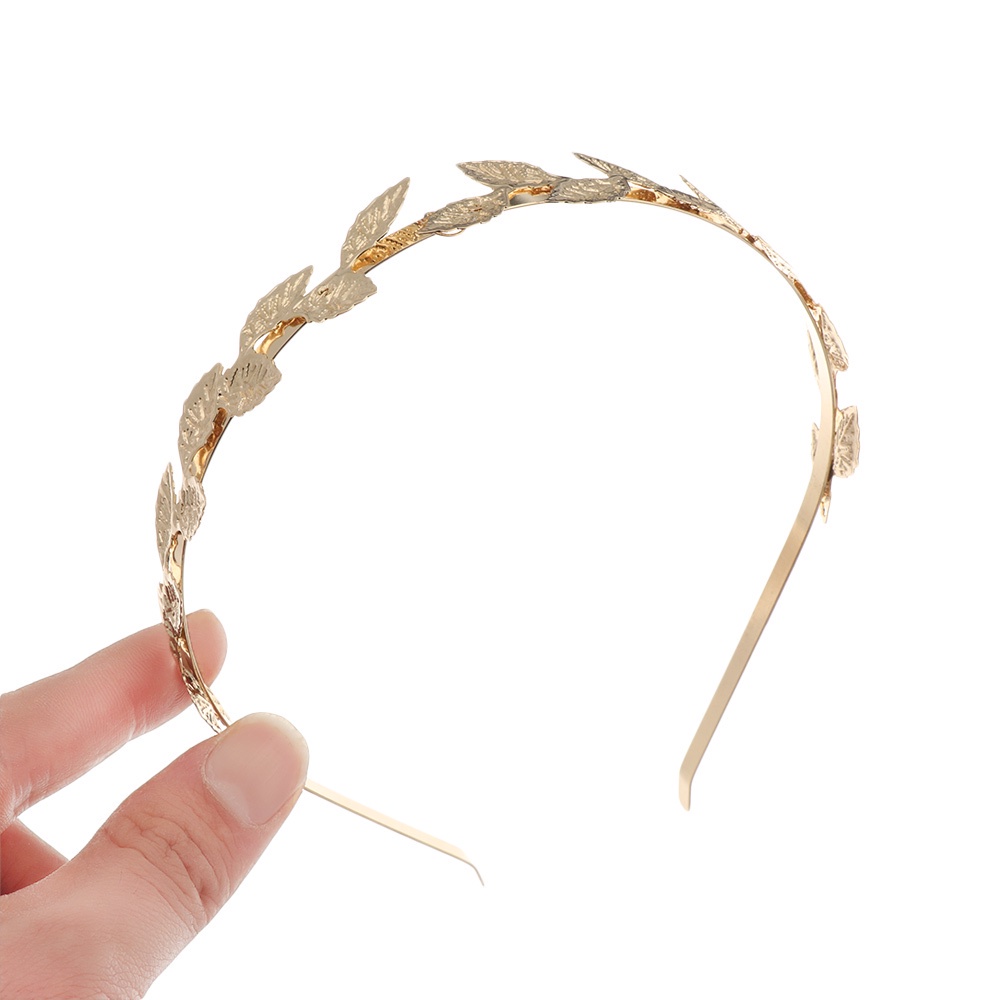 Cài tóc bằng kim loại hình hoa lá đính ngọc trai giả thời trang cho nữ