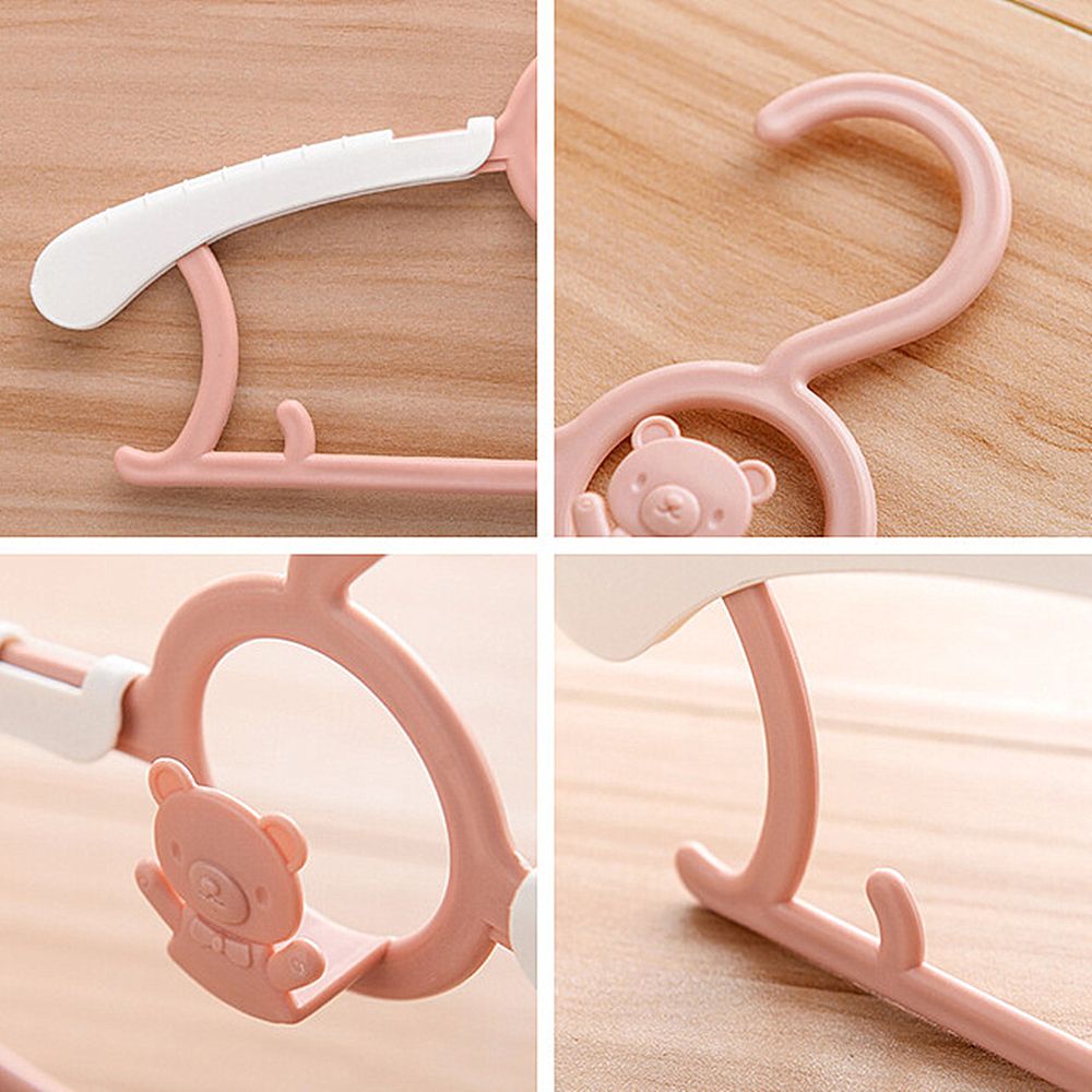 Set 5 Móc Treo Quần Áo Thiết Kế Chống Trượt Tùy Chỉnh Dễ Thương Đa Năng Tiện Dụng Cho Bé