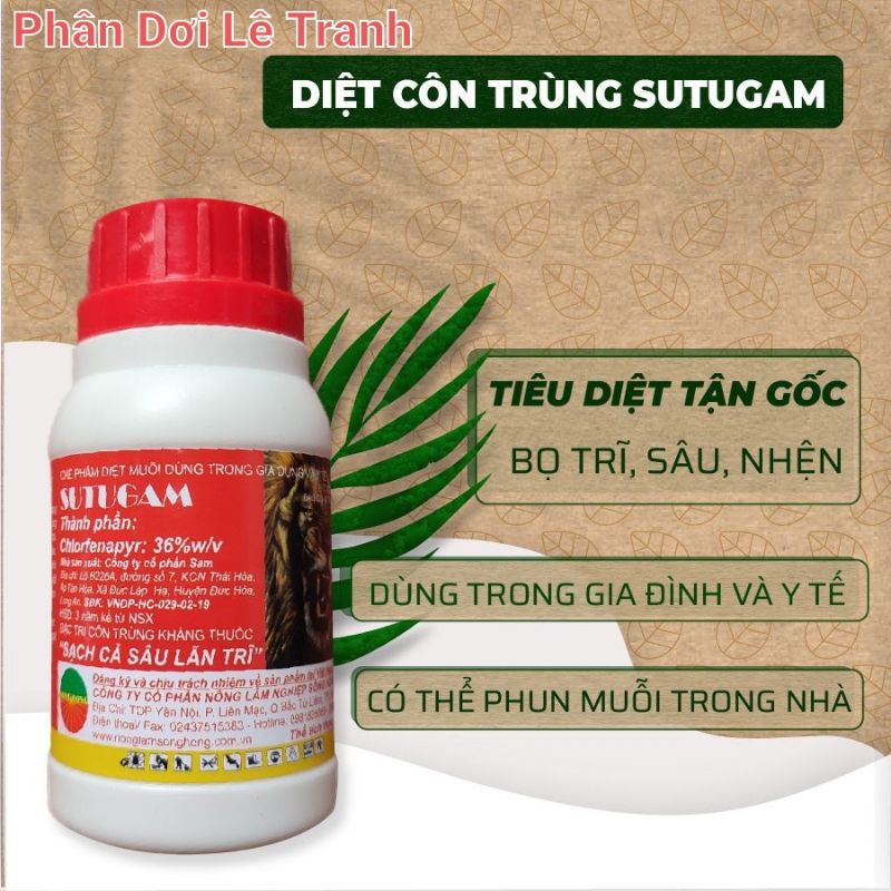 SUTUGAM THUỐC MUỖI-PHÒNG & TRỊ BỌ TRĨ HOA HỒNG