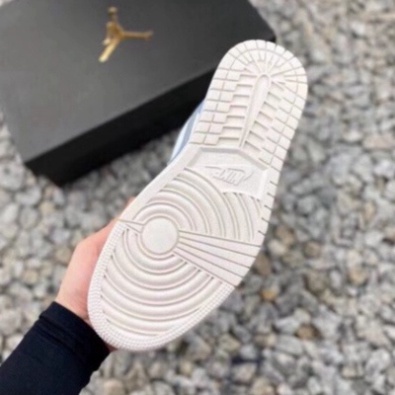 Giày Sneaker Jordan 1 Paris Xám Xanh Cổ Thấp, GIày Thế Thao Da Nhăn Form Chuẩn Fullbox | BigBuy360 - bigbuy360.vn