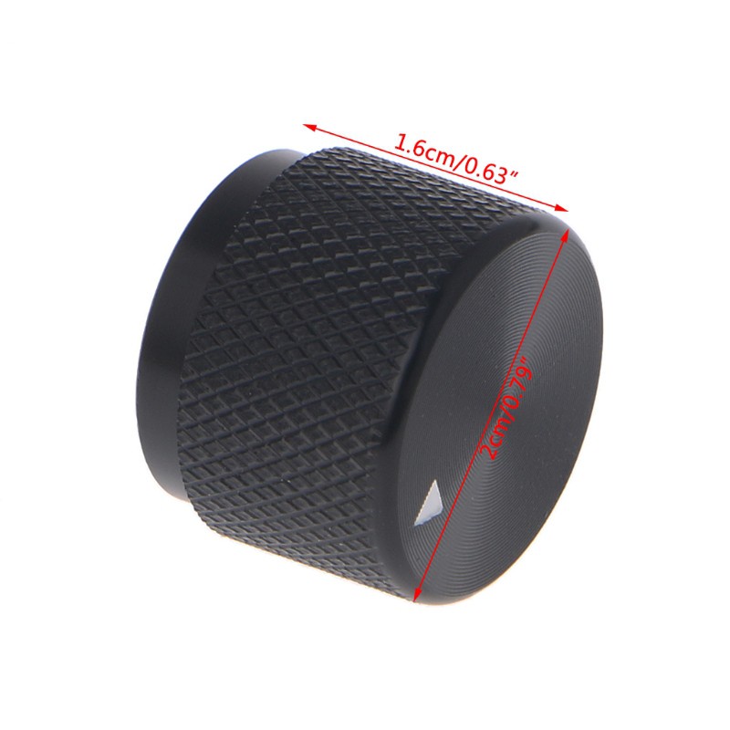 Nút vặn điều chỉnh chiết áp bằng nhôm đường kính 0.24&quot; dài 20mm x rộng 16mm