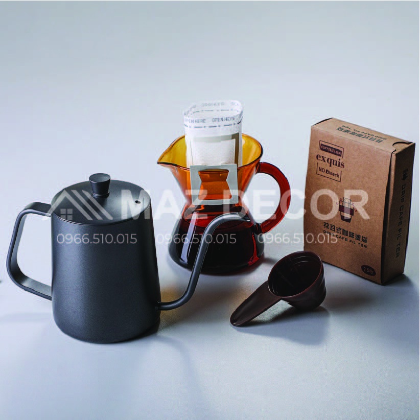 [Giá sỉ] Ấm rót pha trà Drip cafe Inox Sơn tĩnh điện chống gỉ Cổ Ngỗng Chuyên Dụng Giá Rẻ cao cấp