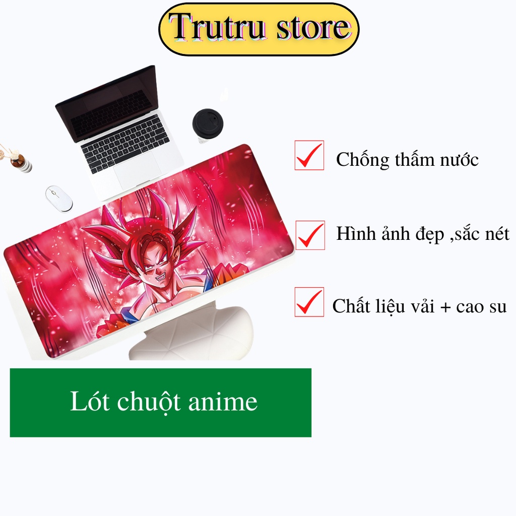 Lót chuột anime ,đồ lót chuột chuyên game chống trơn trượt 80x30