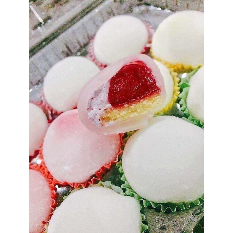Bánh tuyết thiên sứ mochi vị dâu ( Ship hoả tốc TP.HCM)