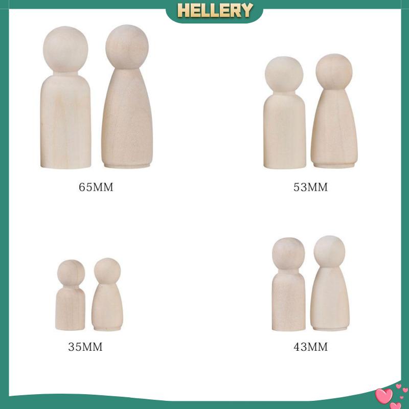 Set 1 Gia Đình 8 Búp Bê Bằng Gỗ Đồ Chơi DIY