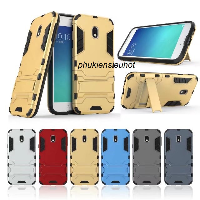 Samsung Galaxy J7 Pro 2017 ốp lưng chống sốc Iron Man có giá đỡ
