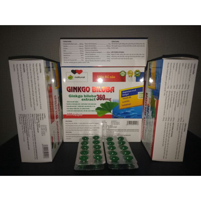 Viên Bổ Não Ginkgo Biloba 360