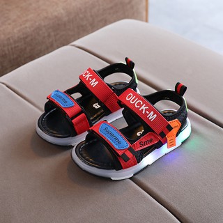 Sandal quai hậu có đèn led phát sáng cho bé trai từ 1 - 5 tuổi